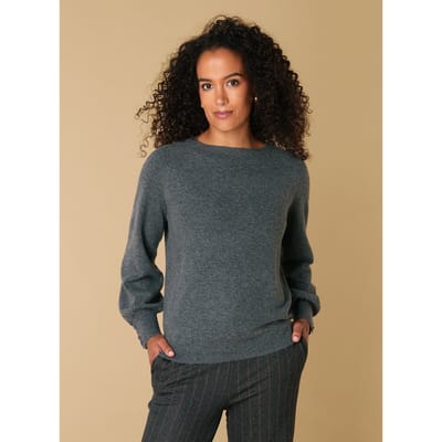 IVY BEAU Rania Tops - Grey Melange - maat 36