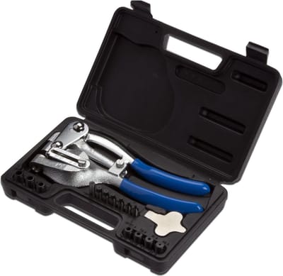 Hand Held Power Punch en plaatwerk perforatieset - verschillende maten perforator - Heavy Duty - metaal leer samengestelde hefboomwerking Punch - 3/32" tot 9/32"