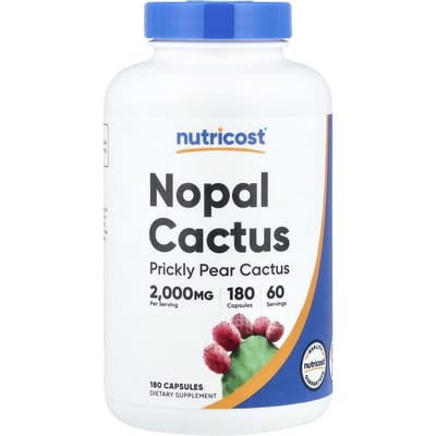 Nutricost, Cactus Nopal, 180 Gélules (666 mg par capsule)
