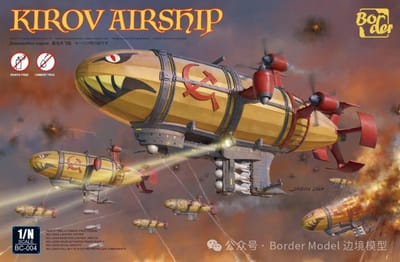 Border Model Modelbouwpakket Schepen - Model BC004 Kirov Airship - Red Alert 2 Plastic - Border - Modelbouw