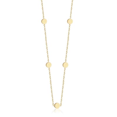 Cilla Jewels dames ketting Edelstaal verguldkleurig Muntjes