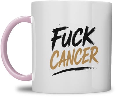 MOK | FUCK CANCER | LEEUW WATERVERF DESIGN | GEPERSONALISEERD MET NAAM | ROZE