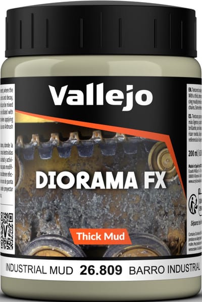 Vallejo val 26809 - Industrial Mud Thick Mud Weathering Effects - 200ml