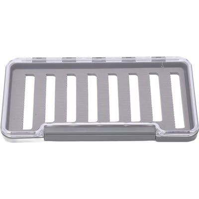 Vliegvissen Doos Waterdicht Lichtgewicht Transparante ABS Schaal Visgerei Haken Doos Lang Gat gray