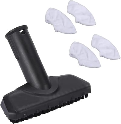 Stoomreiniger Borstelkop - Reinigingsaccessoire - Dieptereiniging Aanbrengen - Slijtvast Materiaal - Set van 4 - Zwart