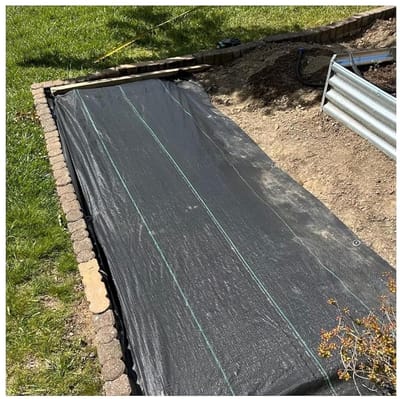 Onkruidwerend doek - Onkruidbarrière stof - Tuinonderhoud - Ademend weefsel - 1.2mx90m - Zwart