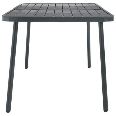 vidaXL - Tuintafel - 180x83x72 - cm - staal - donkergrijs