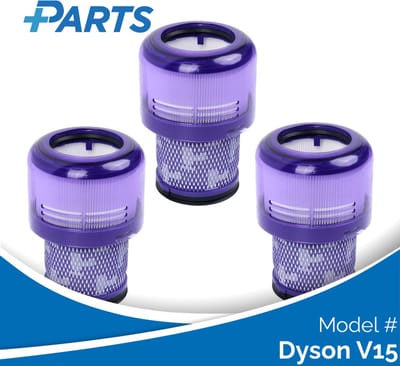 Dyson V15 Filters (3 Stuks, Plus.Parts® alternatief voor 970013-02)