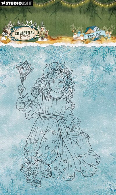 Clear stamps Xmas girl - Christmas forest nr. 953