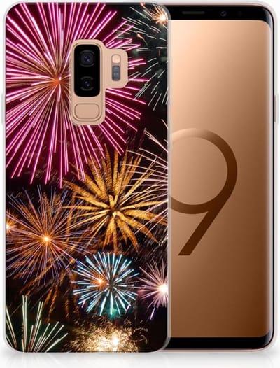 Back Cover voor Samsung Galaxy S9 Plus Silicone Back Cover Vuurwerk