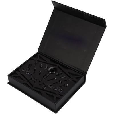 Kit de Boulons de Potence de Vélo RISK M7000 M8000 Jeu de Vis en Alliage de Titane pour Frein à Disque Hydraulique de Vélo de Montagne Black