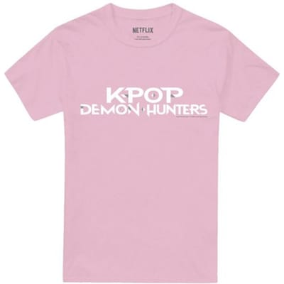 K-Pop Demon Hunters Unisex T-Shirt voor Volwassenen (Lichtroze)