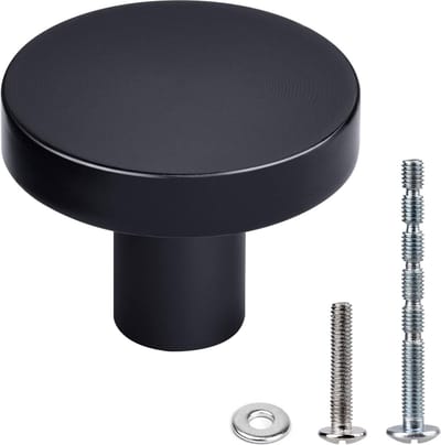 JGS ® Stijlvolle Zwarte Meubelknoppen voor Keuken en Slaapkamer - Set van 10