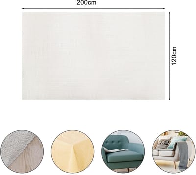 Dailygoods- Tapijtonderlegger Antislip - Antislipmat voor Tapijt - Antislip Onderlegger - Vocht- en Schimmelbestendig - 120 x 200 cm - Dubbelzijdig