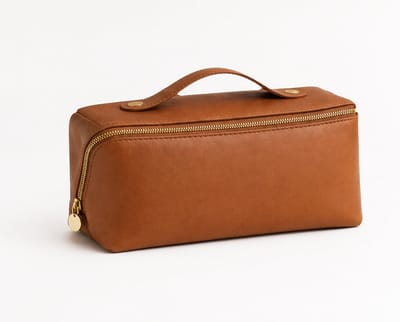 Luxe Toilettas Dames - Grote Cosmetic Organizer met Vakverdeling - Make-up Tas - Waterafstotend - Bruin