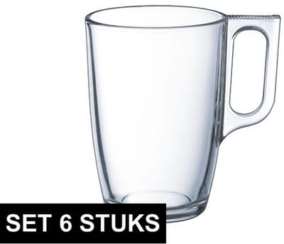 Theeglazen set - 6 stuks - 320 ml