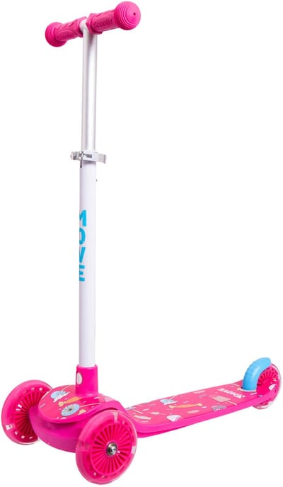 Driewielstep - Move Tri Scoot Candy - Verstelbare stuurhoogte - Lichtgevende wielen - Snoepjesprint - Vanaf 3 jaar