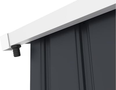 Goot voor tuinhuisje en garage met metalen dak