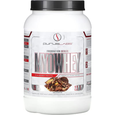 Purus Labs, Série Foundation, MyoWhey, Chocolat Beurre de Cacahuète, 2,2 lb (1 kg)