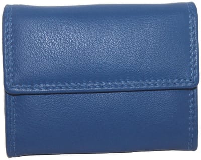 Oi klein leren overslag portemonneetje met ritsje in 7 kleuren / kinder- of tienerbeursje afsluitbaar / mini portemonneetje in rood, paars, roze, groen, navy, blauw, zwart leer / 245