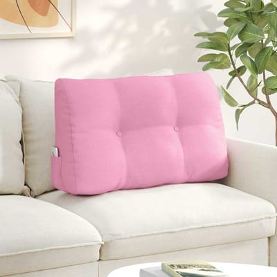 vidaXL - Rugkussen - Roze - 80 - x - 24 - x - 50 - cm - Stof