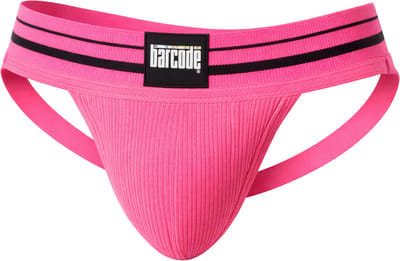 Barcode Berlin Andreus Jockstrap Pink-Black - MAAT L - Heren Ondergoed - Jockstrap voor Man - Mannen Jock