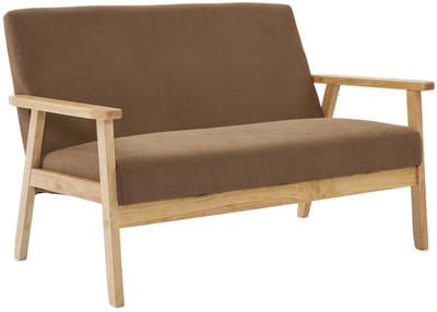 sweeek - Tweezits bankje van hout met corduroy zitting - isak