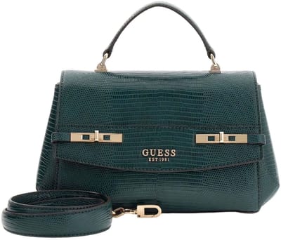 GUESS schoudertas handtas Melinda Top Handle Flap Bag Forest groen