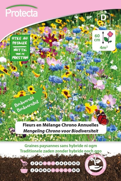 Protecta Bloemen zaden: Mengeling Chrono voor Biodiversiteit