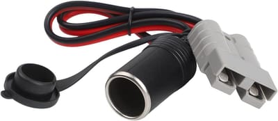 Stroomadapter - Voedingskabel Converter - Caravan Energie - 50A naar 16A Omzetting - 50 cm Kabel - Grijs