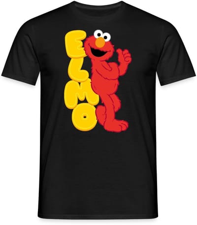 Sesamstraat Elmo Portret T-Shirt Heren