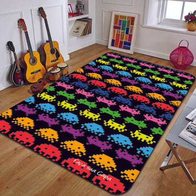 C-Creatieve switch game tapijt mode yogamat slaapkamer decoratie tapijt woonkamer badkamer decoratie vloermat verjaardagscadeau 40x60cm