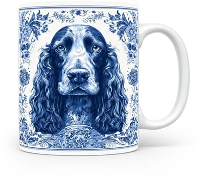 Mok Ierse setter Beker voor koffie of tas voor thee, cadeau voor dierenliefhebbers, moeder, vader, collega, vriend, vriendin, kantoor, opa, oma, hond, kerst, sinterklaas, verjaardag