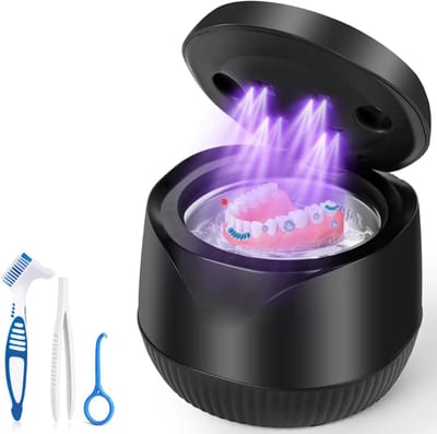 ZRSS® Ultrasoon Reiniger - Ultrasone Brillenbad - Reinigingsapparaat Sieraden en Juwelen - 200 ml - 45000 Hz - Zwart