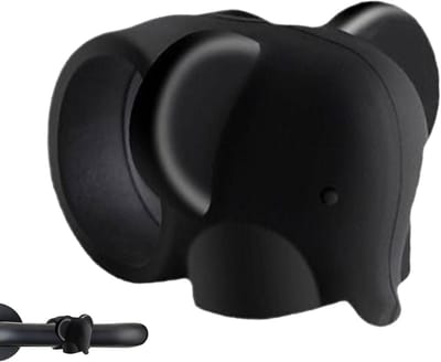 Deurstopper Beschermer - Wandbescherming - Muur Beschermen - Zacht Siliconen Materiaal - 6.5 cm Dikte - Zwart