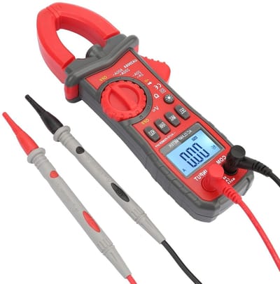 Digitale Stroomtang - Multimeter Tester - Elektrische Metingen - Automatische Bereikselectie - 36mm Klembereik - Zwart