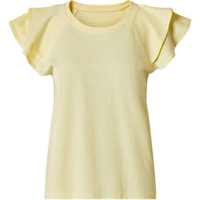 ESMARA Dames T-shirt met ruches (Geel, S (36/38))
