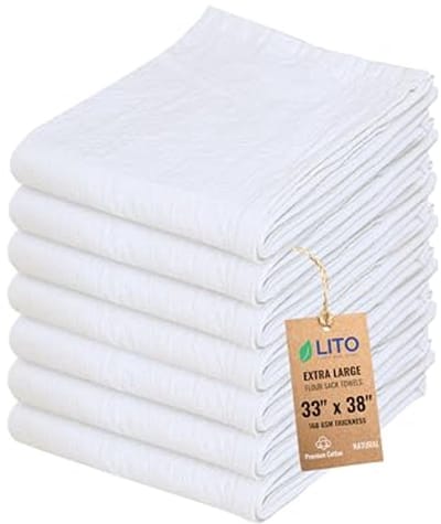 Katoenen Keukenhanddoeken 33x38 Inch - 7-Pack Absorberende en Duurzame Handdoeken