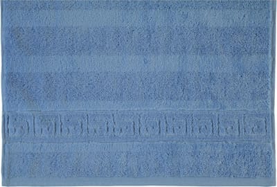 CAWÖ Noblesse Uni Badhanddoek - Lichtblauw - 80x160