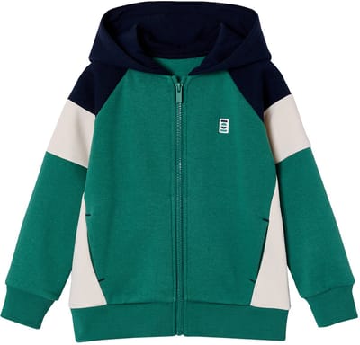Vertbaudet Sweater met rits jongen met capuchon coloblock