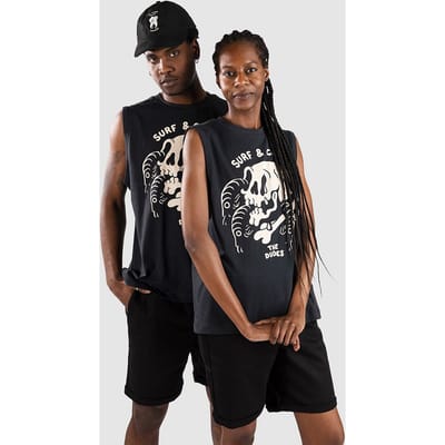 The Dudes Surf And Curse Tanktop zwart