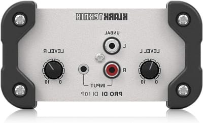 Passieve DI-box - Stereo DI Mono Summing Box - Signaal Omzetten - Midas Transformator - 10 Hz - 91 kHz - Grijs