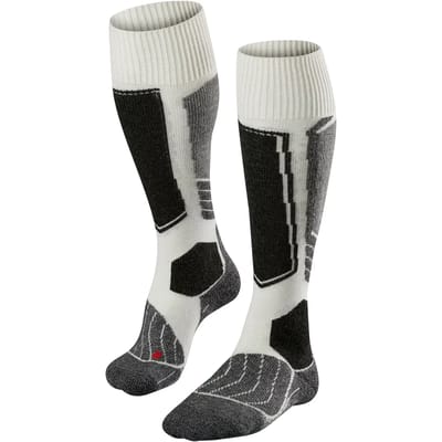 FALKE SK1 warm dik wol functioneel materiaal skisokken dames wit - maat 39-40