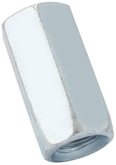 Dailygoods- Zeskantmoer M20 x 60 - Lange Koppelingsmoer - Verzonken Koolstofstaal - Schroefdraadbevestigingen - 1 Stuk - Hoogwaardige Kwaliteit - Moer