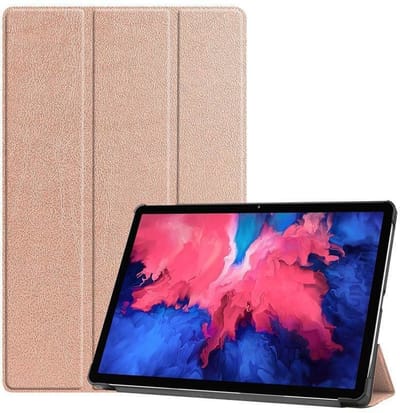 Hoes Geschikt voor Lenovo Tab P11 Pro hoes - Hoes Geschikt voor Lenovo Tab P11 Pro bookcase Rose Goud - Trifold tablethoes smart cover - hoes Hoes Geschikt voor Lenovo Tab P11 Pro 11.5 inch - Ntech
