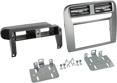 2-DIN Paneel geschikt voor Fiat Grande Punto 2005-2010 Kleur: Antraciet Metallic