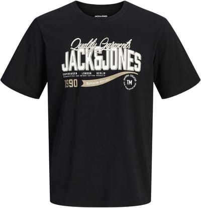 JACK & JONES PLUS - JJELOGO TEE SS O-NECK 2 COL AW26 SN PLS Heren T-shirt