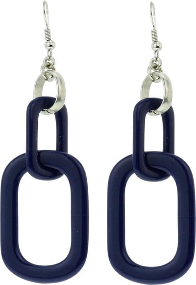 Behave - Oorbellen met ovale hanger - Modern design - 7,8 cm lang