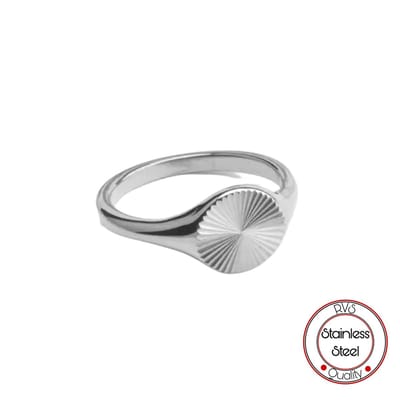 Soraro Rond Stralen Ring | Soraro | Zilverkleurig | 16 mm | Stralend | Vrouwen Cadeau | Cadeau voor Haar