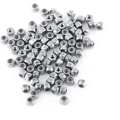 M2 M12 Acier Inoxydable SS304 Contre-écrou Écrou Hexagonal Écrous Hexagonaux de Blocage avec Insert en Nylon